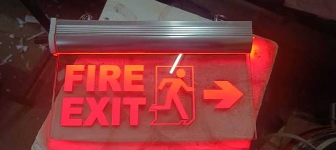Electrical signages double side