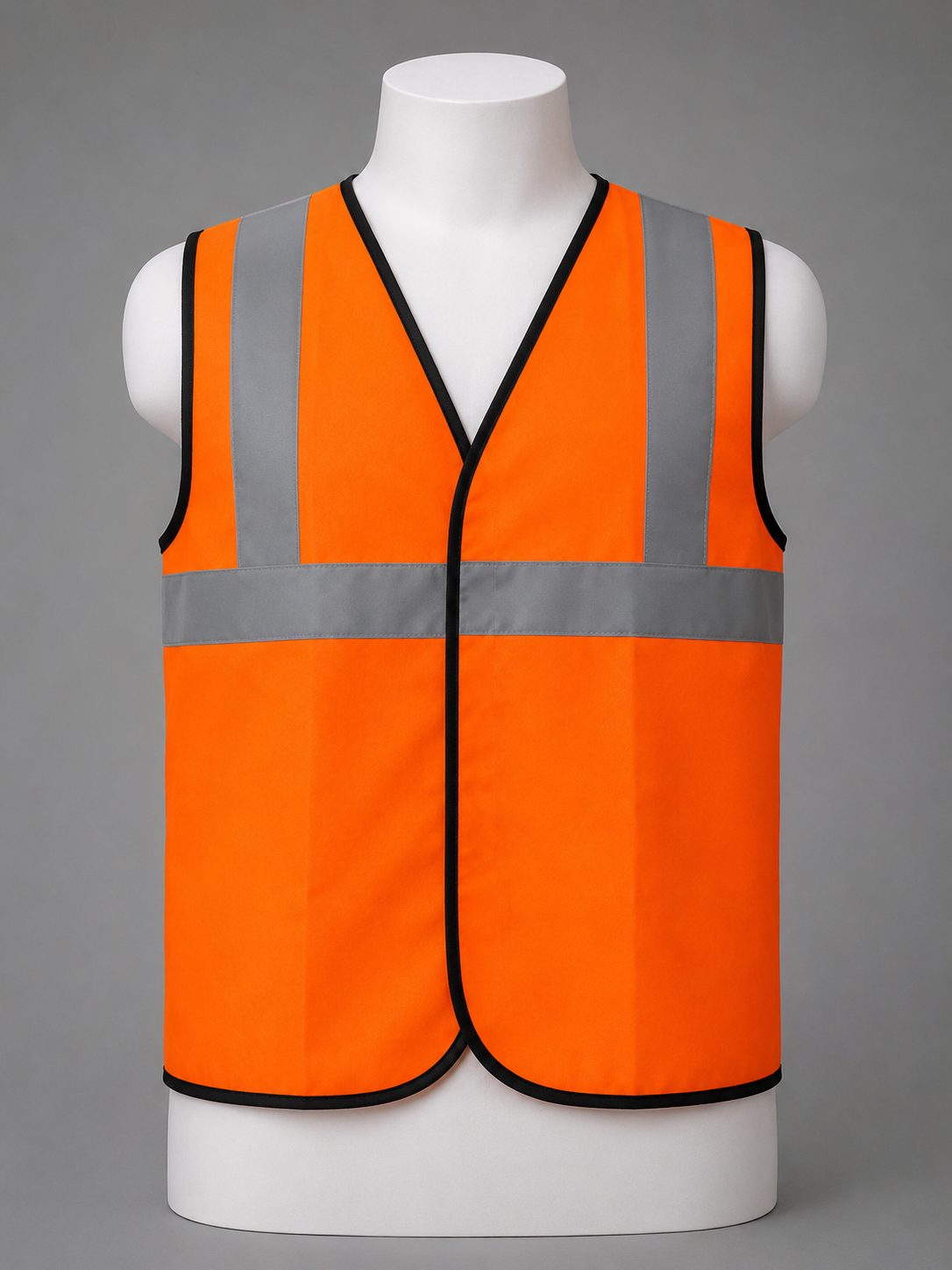 2" grey Tape 90 GSM Welcro Orange Safety jacket