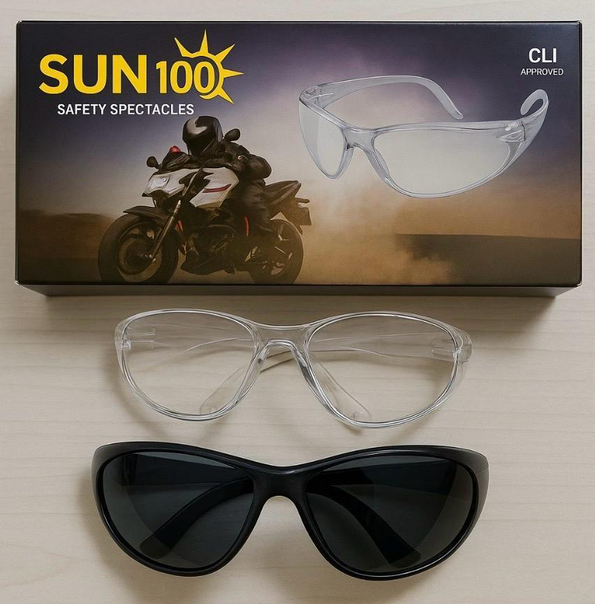 Sun 100 white Safety Goggle Premimum