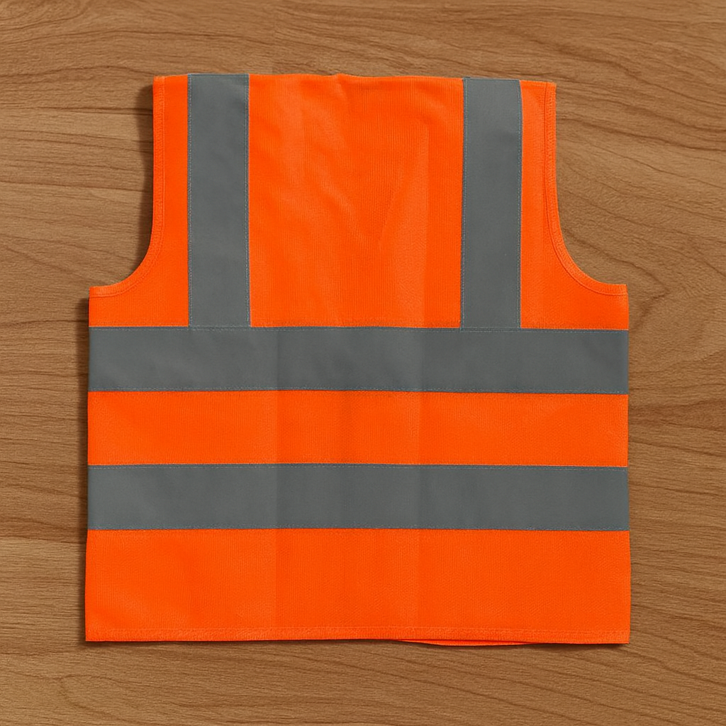 Reflective Safety Jacket 2" Orange Zip with 2" Reflective tap with zip