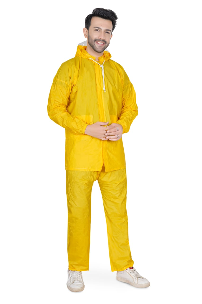 Worker Raincoat Yellow