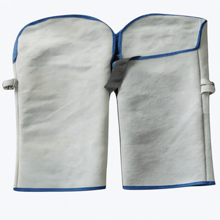 White Leather Hand Sleeves