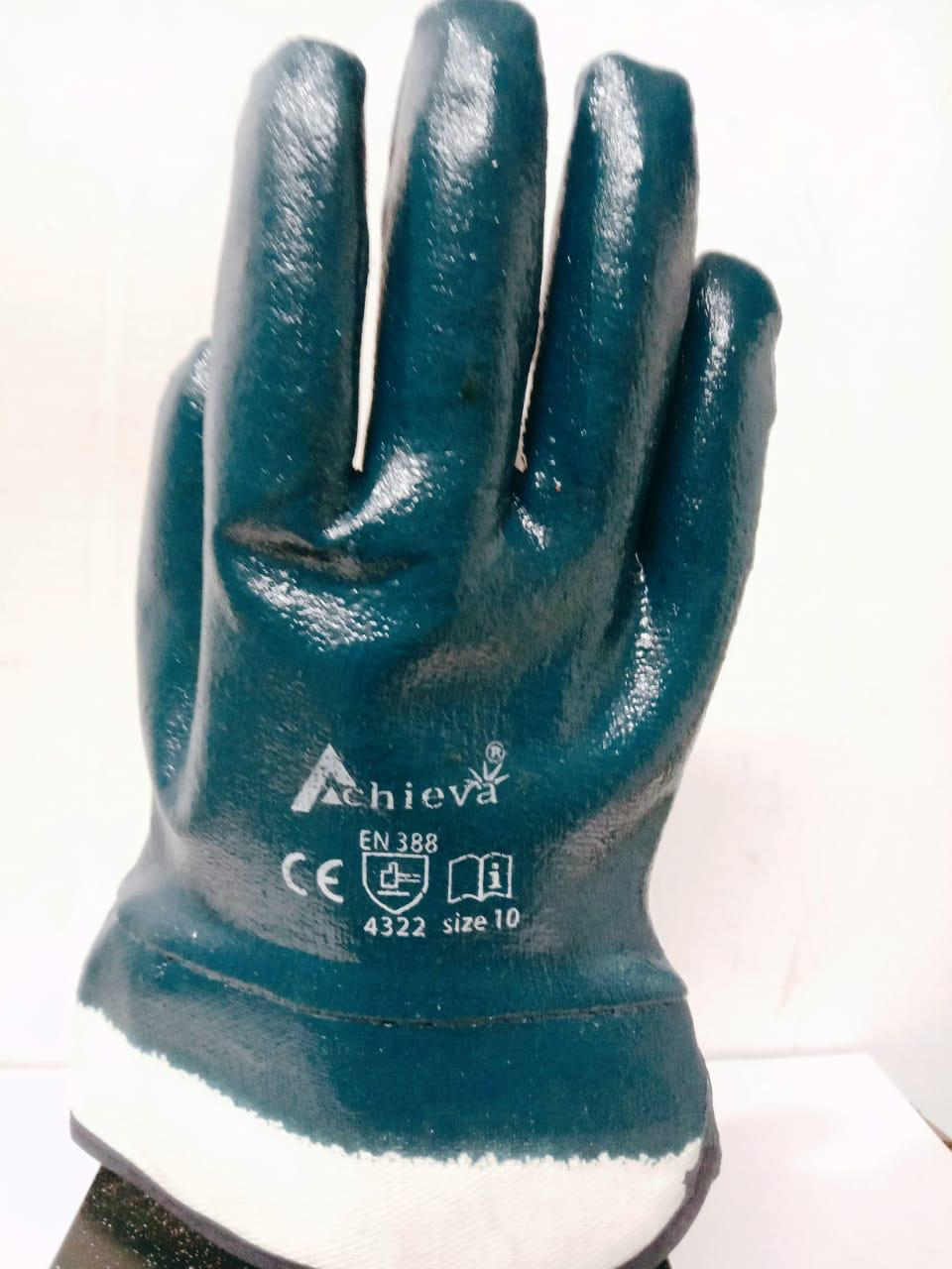Nitrile Full Coated Hand Gloves Delite