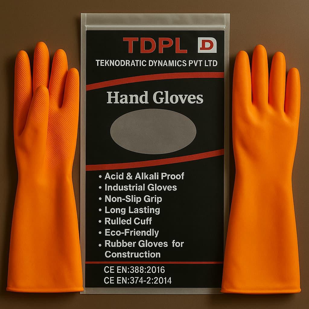 TDPL Industrial Ruber Hand  Gloves 100 to 110 gm