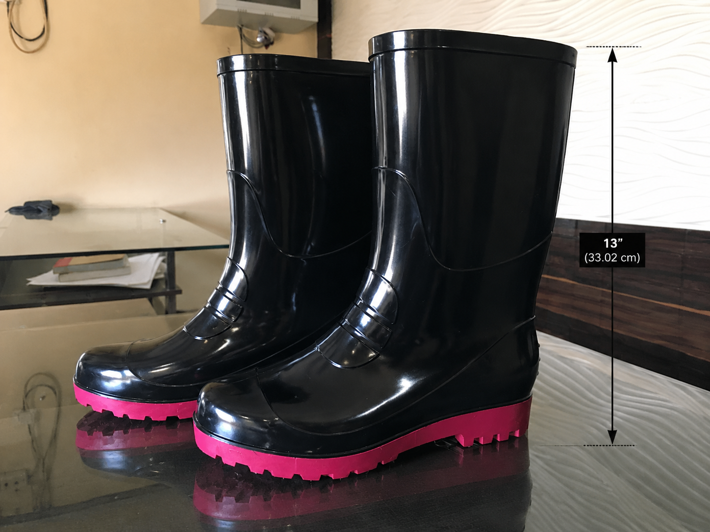 Gum Boot 13 Red& Black  Without Toe