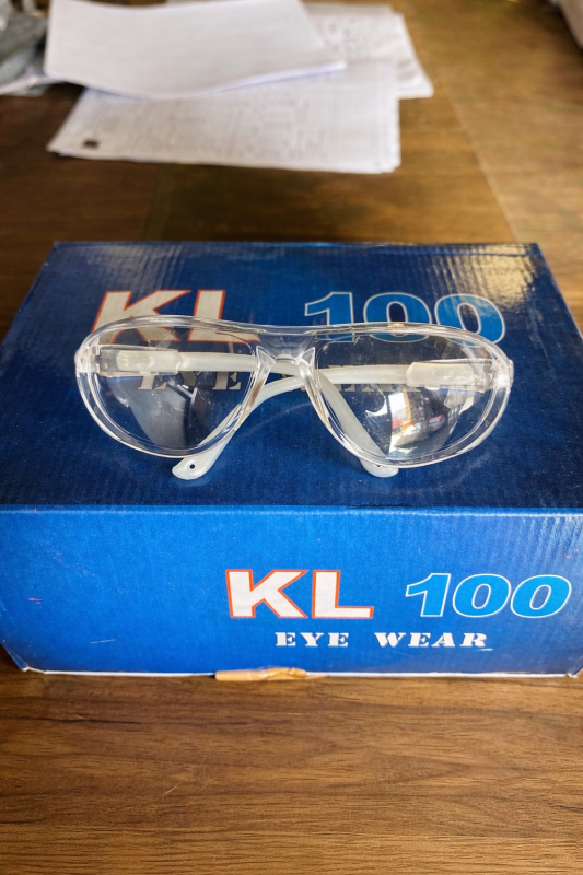 Safety goggle Sun 100 Premium  clear Double Coating