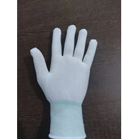 Polyster Lint Free Hand Gloves White