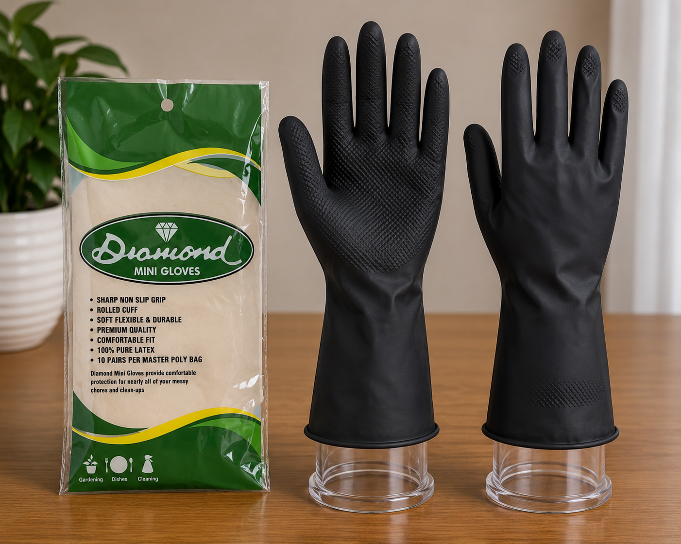 Black  mini Hand Gloves