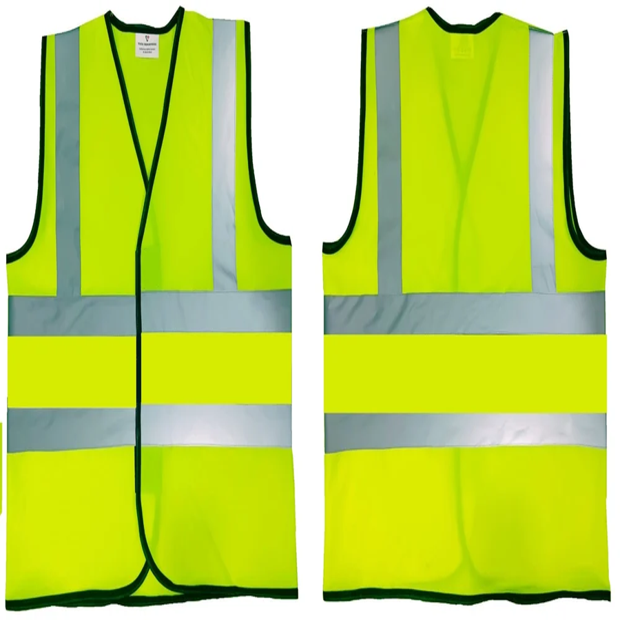 Reflective Safety Jacket 2"  Zip with 2" Reflective tap with zip  Green