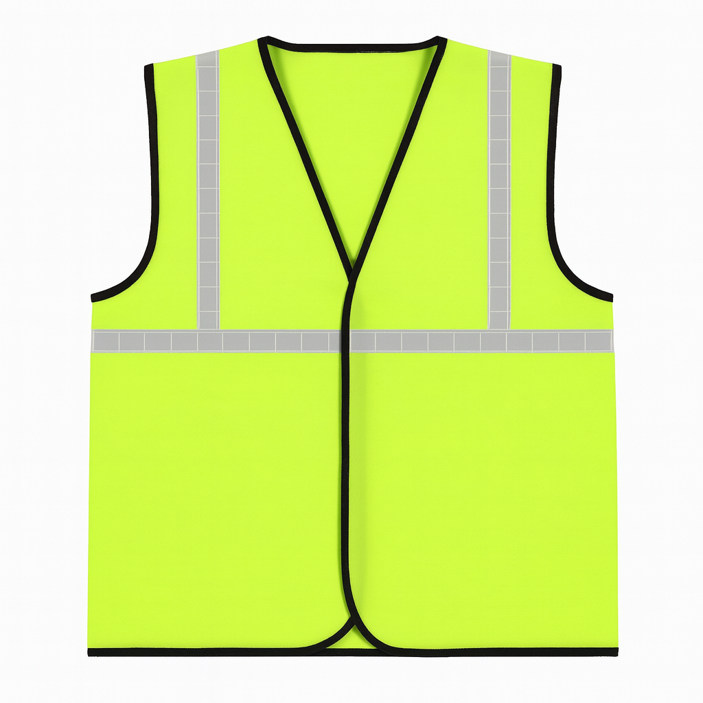 Reflective Safety Jacket 1 Inch Green